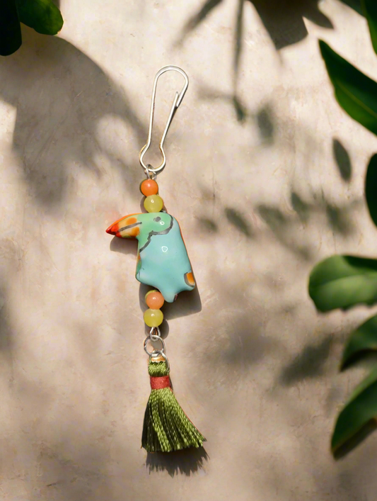 Purse/Backpack Charm With Toucan