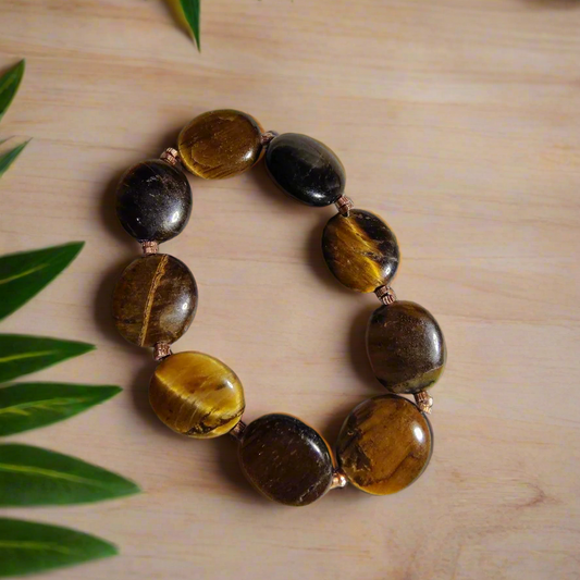 Tiger's Eye and Copper Bracelet