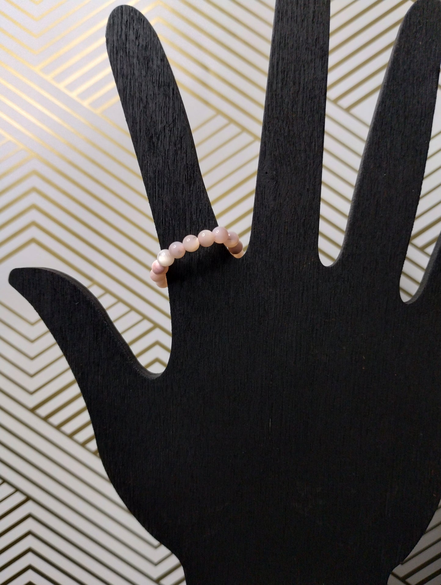 Pink Mother of Pearl Stretch Ring