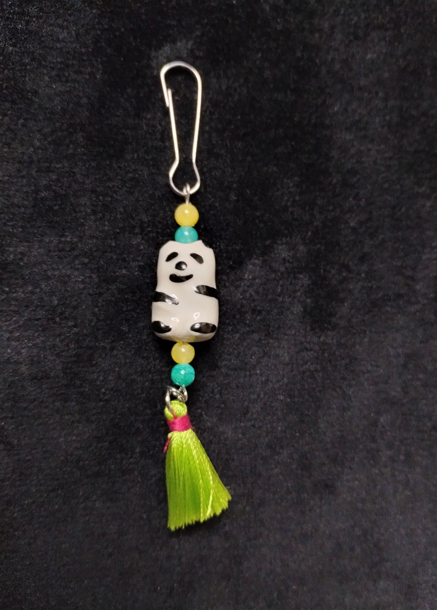 Purse/Backpack Charm With Panda Charm