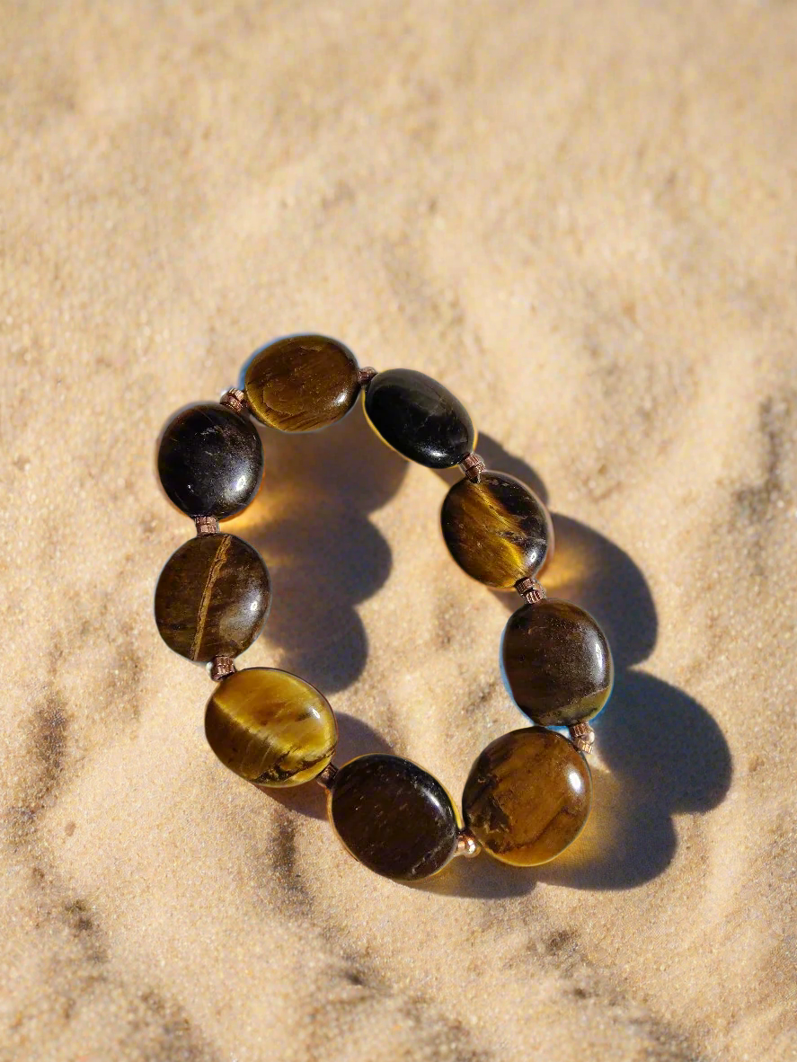 Tiger's Eye and Copper Bracelet