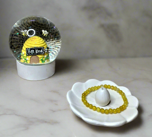 Yellow Agate Stretch Bracelet